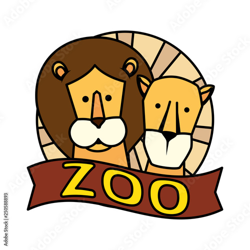 african lions couple characters