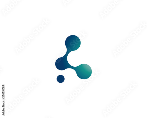 molecule logo vector icon illustration design