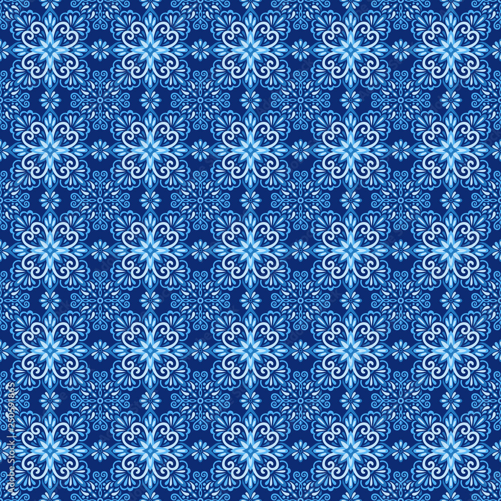 Azulejo Tile Vector Seamless Pattern