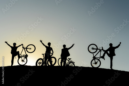 cycling youth, successful peak goal