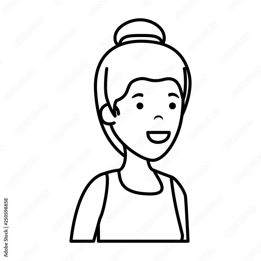beautiful and young woman character beautiful and young woman character