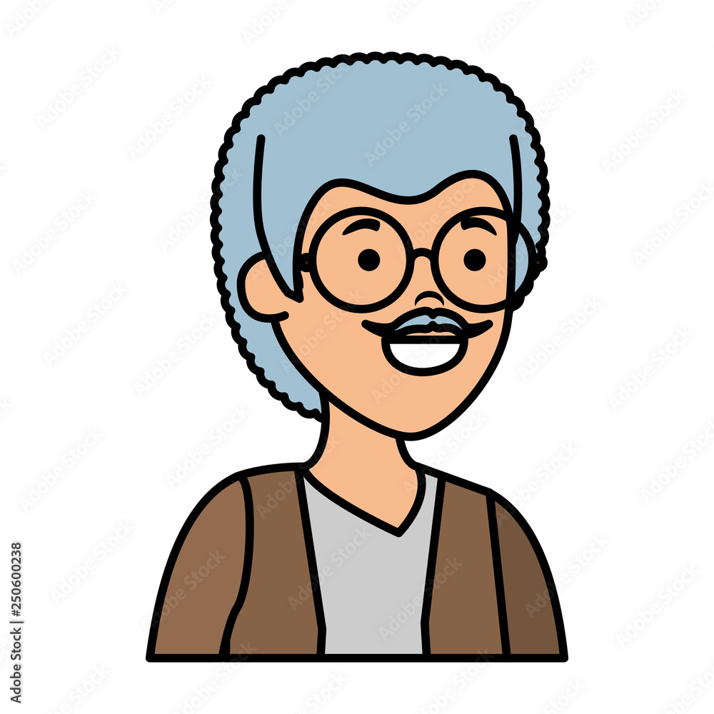 old man character icon