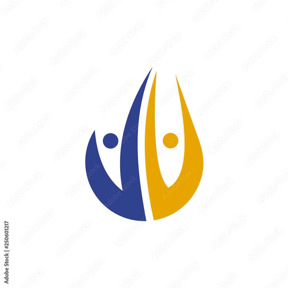 People icon logo design vector template People icon logo design vector template