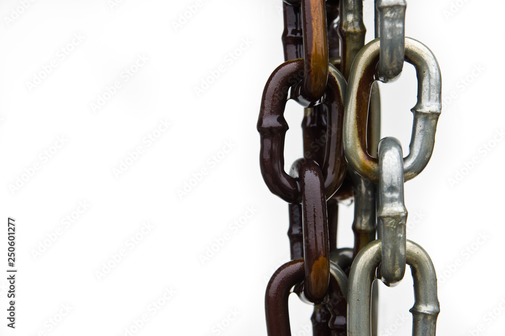 Naklejka premium Wet rainchain or rain chain