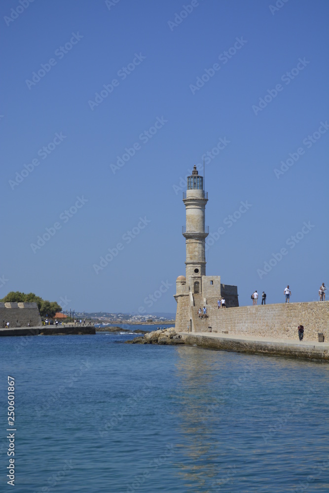 lighthouse chania crete