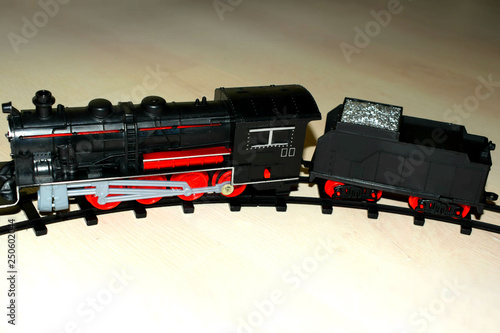 toy locomotive and railway