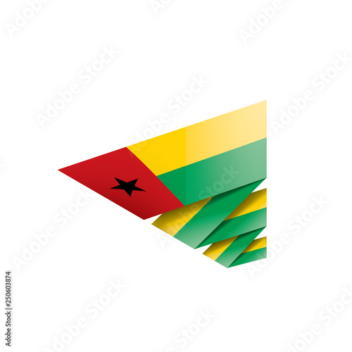 Guinea Bissau flag, vector illustration on a white background Free Download Guinea Bissau flag, vector illustration on a white background - GFXLoad