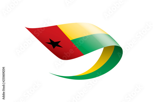 Guinea Bissau flag, vector illustration on a white background Free Download Guinea Bissau flag, vector illustration on a white background - GFXLoad
