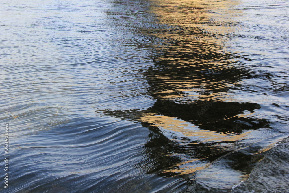 流れが速く かつ滑らかな川の水面 山口県 Stock Photo Adobe Stock