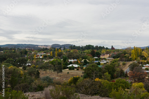 High angle view of Beechworth, a historic town in Victoria. © nilsversemann