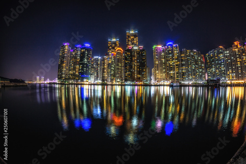 busan cityscape at nighttime