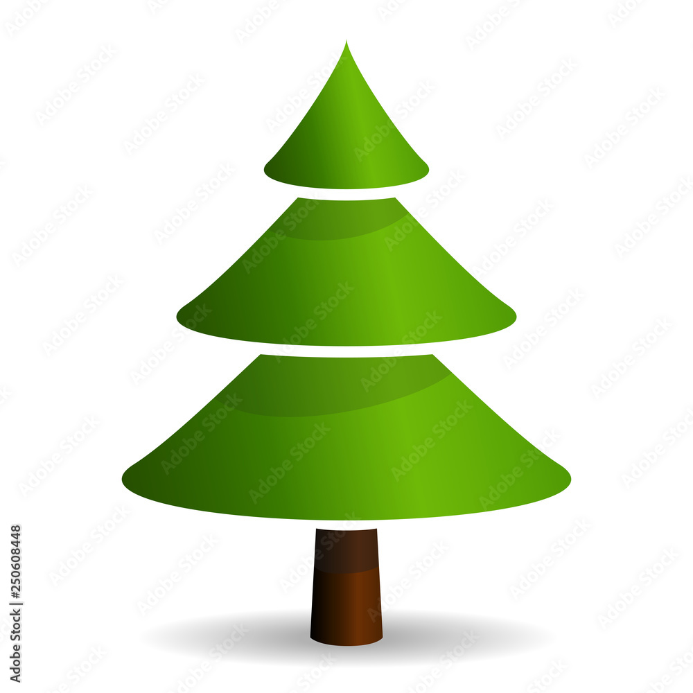 Obraz premium Fir tree icon