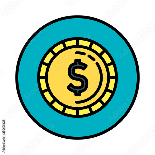 coin money isolated icon