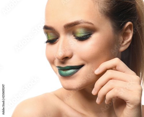 Beautiful young woman with ...