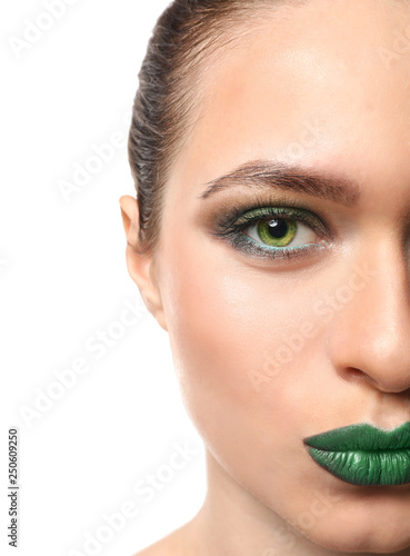 Beautiful young woman with ...