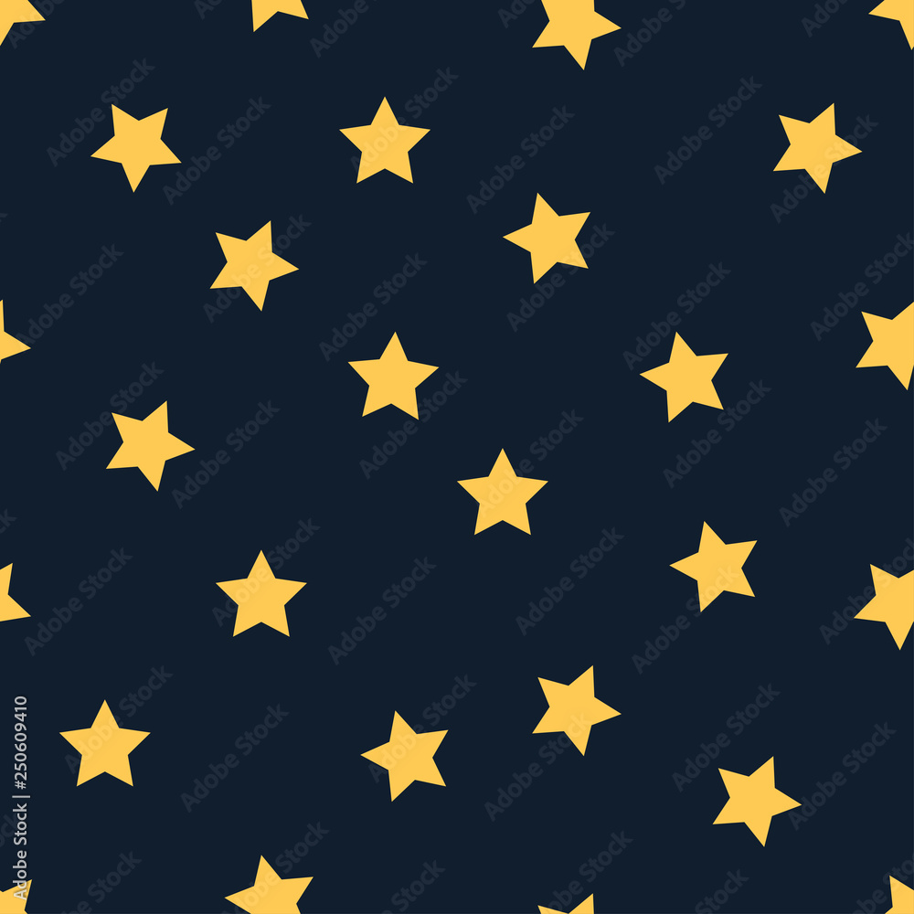 yellow star seamless pattern on black yellow star seamless pattern on black