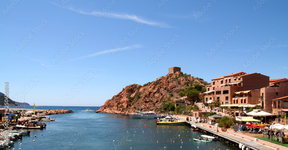 Porto, Corsica. A small harbour in the west of the French island.