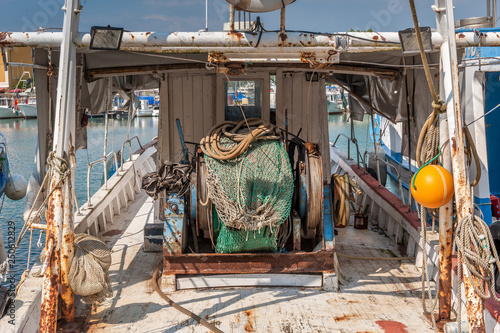 Fischerboot in Novigrad in Kroatien