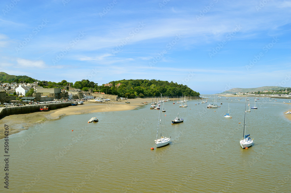 Conwy Harbour in North Wales