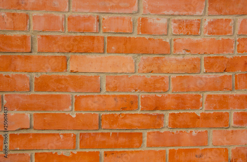 well built red brick wall good job