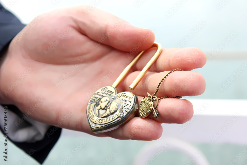 Fototapeta premium hand with wedding rings