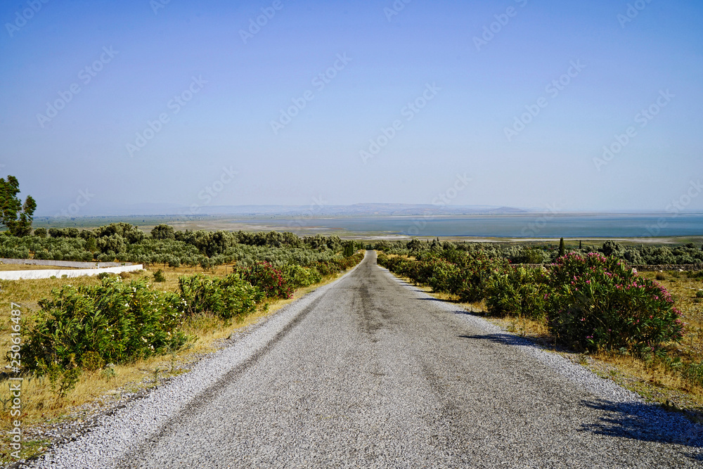 A view from the road leading to the Menderes Delta