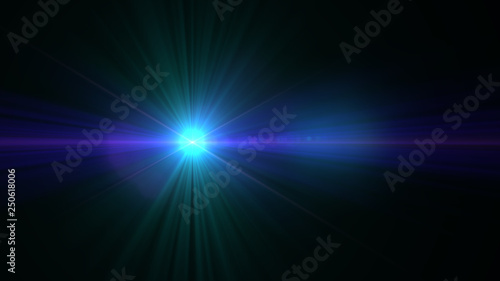 Fototapeta Naklejka Na Ścianę i Meble -  bright cyan lensflare