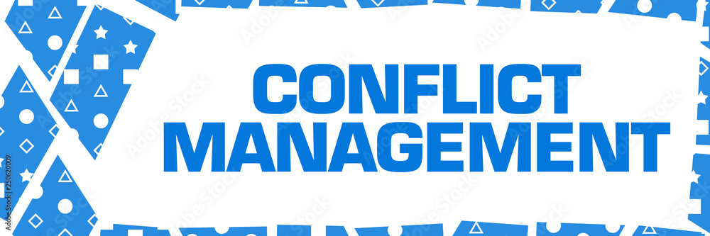 Conflict Management Blue White Chunks Left Border Conflict Management Blue White Chunks Left Border