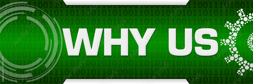 Why Us Green Binary Background Technical Why Us Green Binary Background Technical