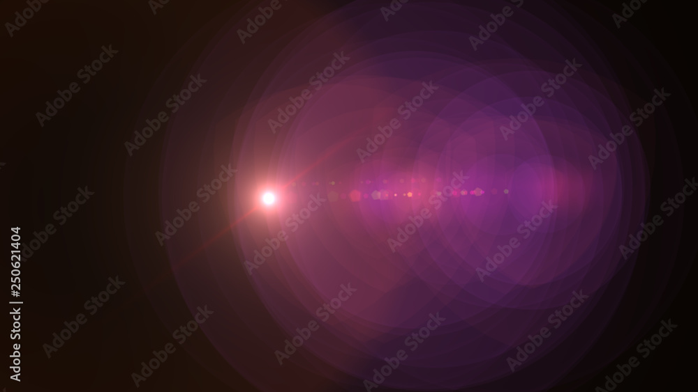 Naklejka premium bright orange lensflare