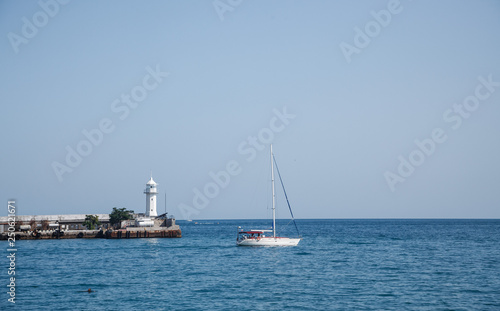 Yalta lighthouse on the waterfront in the Crimea © Igor Luschay