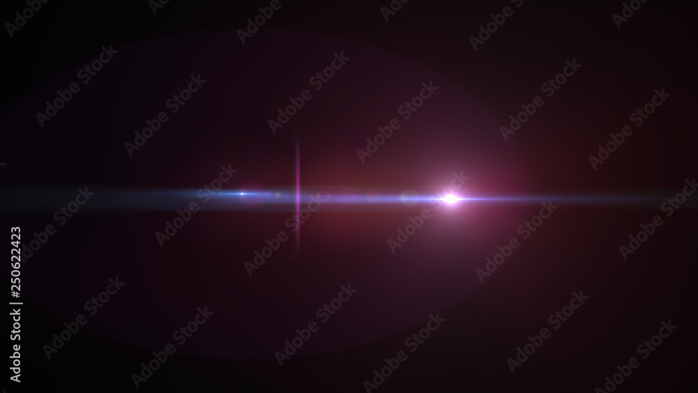 bright red lensflare