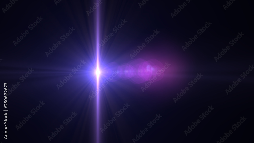 bright violet lensflare