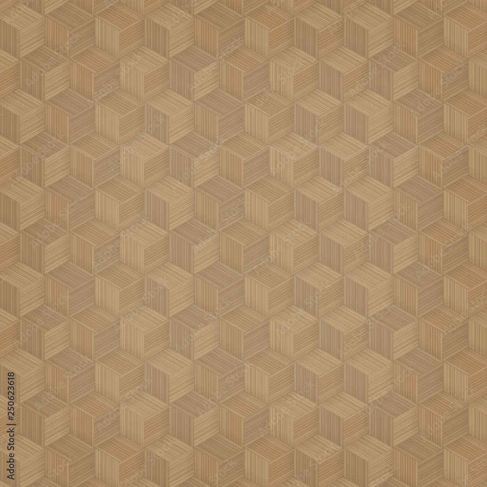Pattern background of bamboo basketry. Natural pattern and texture for template design. 3D illustration.