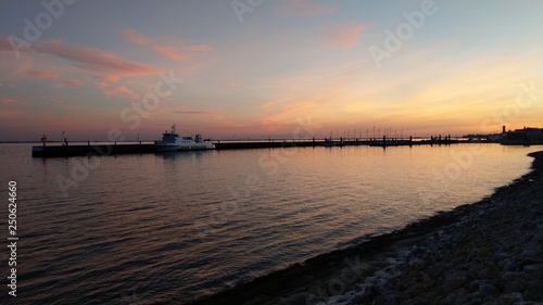 Sonnenuntergang Nordsee Wilhelmshaven