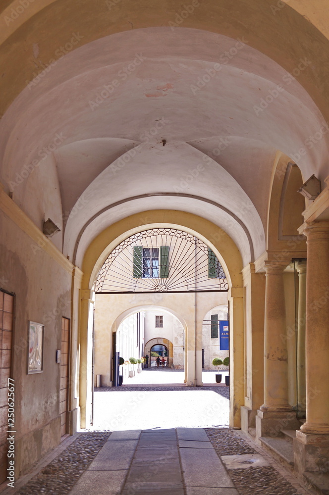 Courtyard of Royal palace of Colorno, Italy