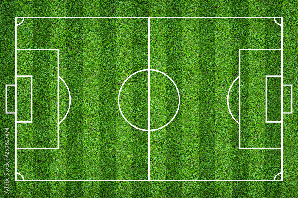 Football field or soccer field for background. Green lawn court for create game. Football field or soccer field for background. Green lawn court for create game.