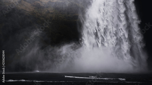 The beautiful Skogafoss waterfall  one of the most visited places in Iceland