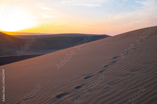 Sonnenuntergang in den Dünen von Maspallomas, Gran Canaria