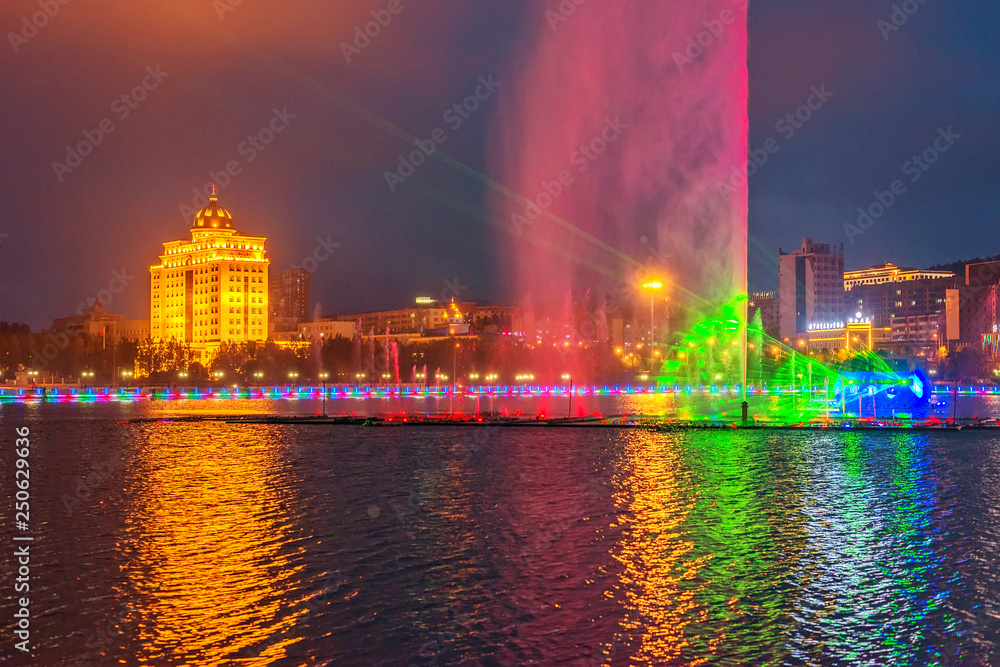 Naklejka premium city at night