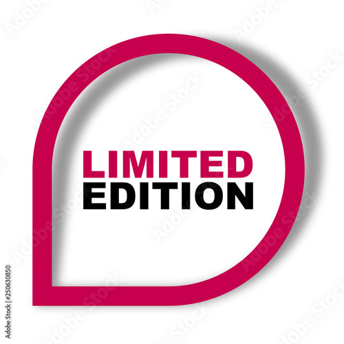 red vector banner limited edition