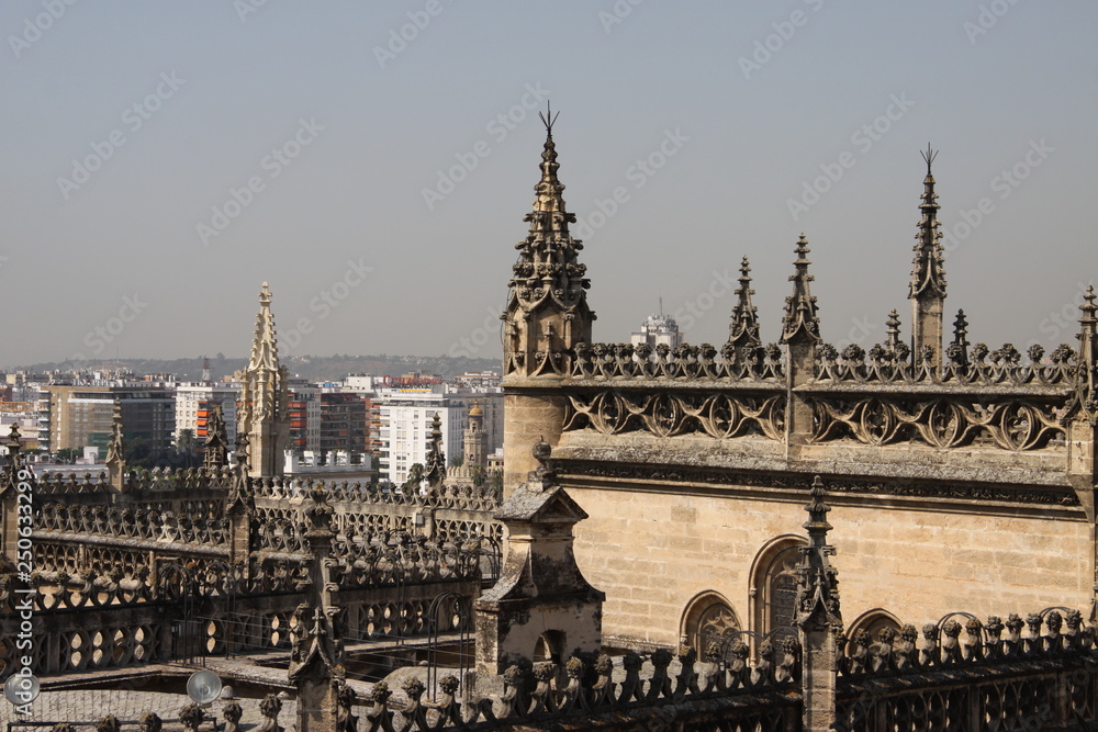 Fragment of the Cathedral in Seville