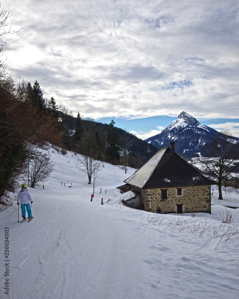 Fototapeta premium ski - saint pierre de chartreuse