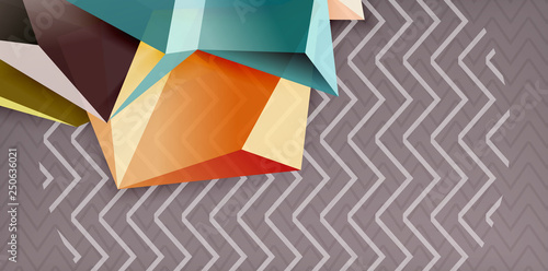 Triangular low poly background design