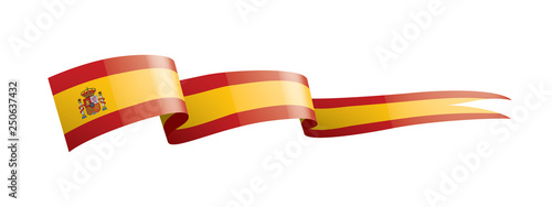 spain flag, vector illustration on a white background