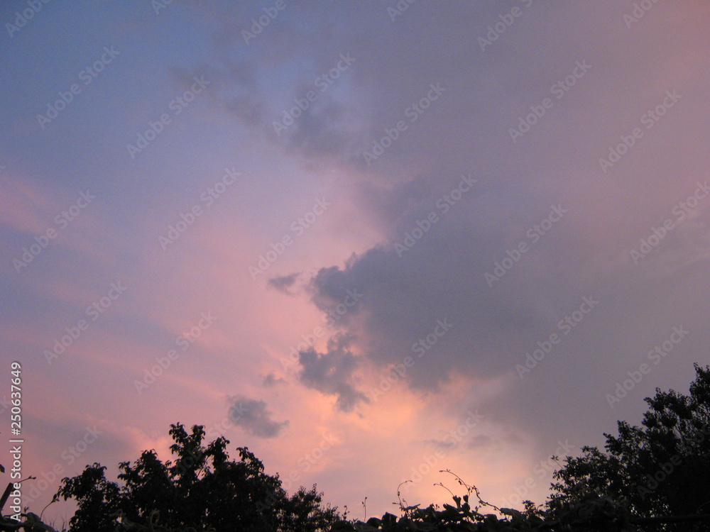 sky with clouds