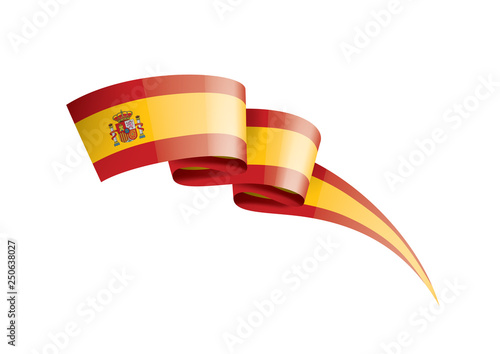 spain flag, vector illustration on a white background photo