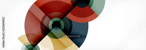 Geometric circle abstract background, creative geometric wallpaper. © antishock