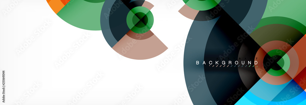 Round circles and triangles abstract background Round circles and triangles abstract background