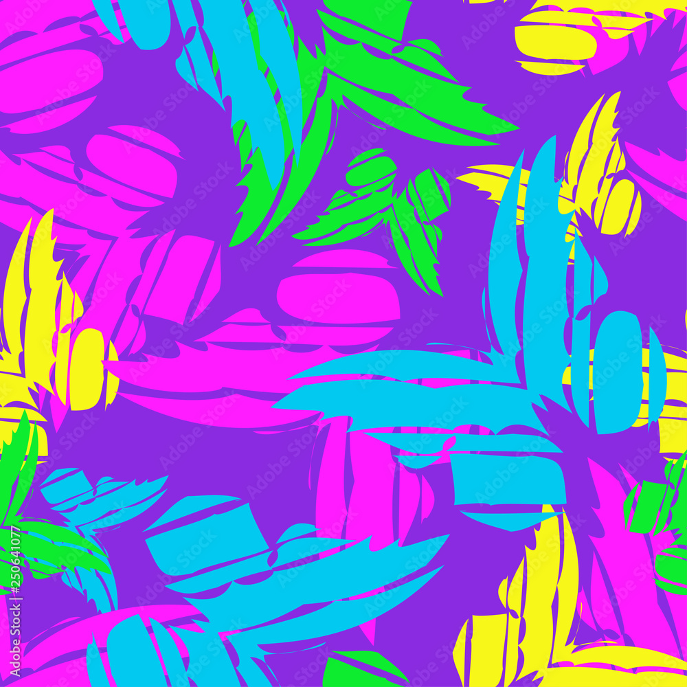 Naklejka premium Seamless pattern with decorative butterflies. Summer day. Vector illustration. Can be used for wallpaper, textile, invitation card, wrapping, web page background.